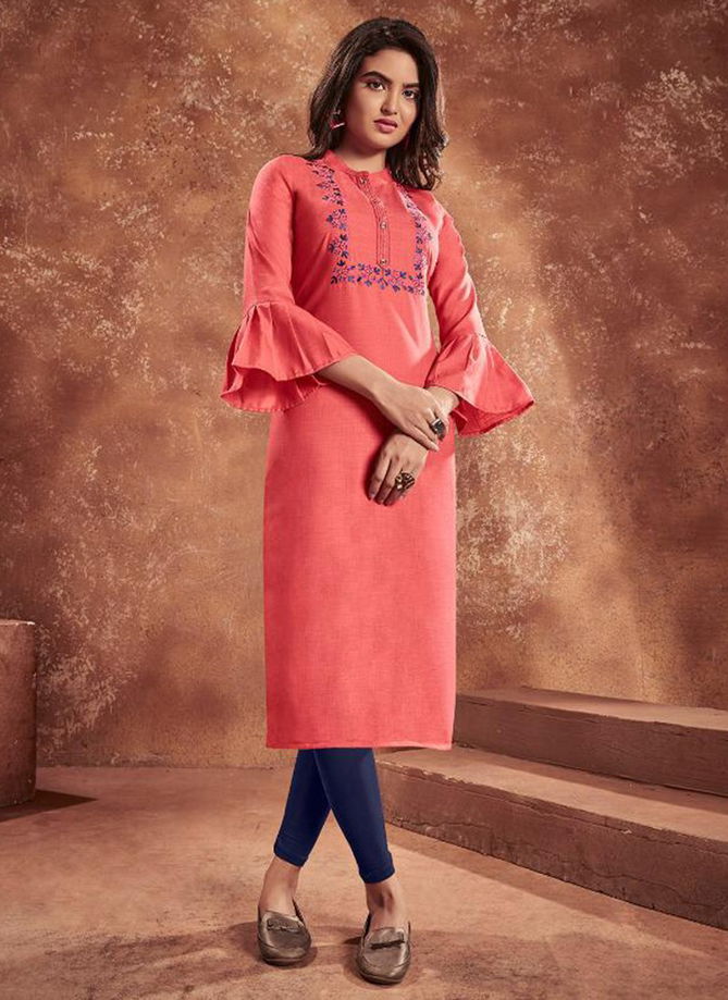 VARDAN CLOUD VOL 1 Latest Fancy Designer Ethnic Wear Nira Cotton with Heavy Embroidery work Baloon Slives Kurti Collection